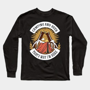 Camping and Beer Long Sleeve T-Shirt